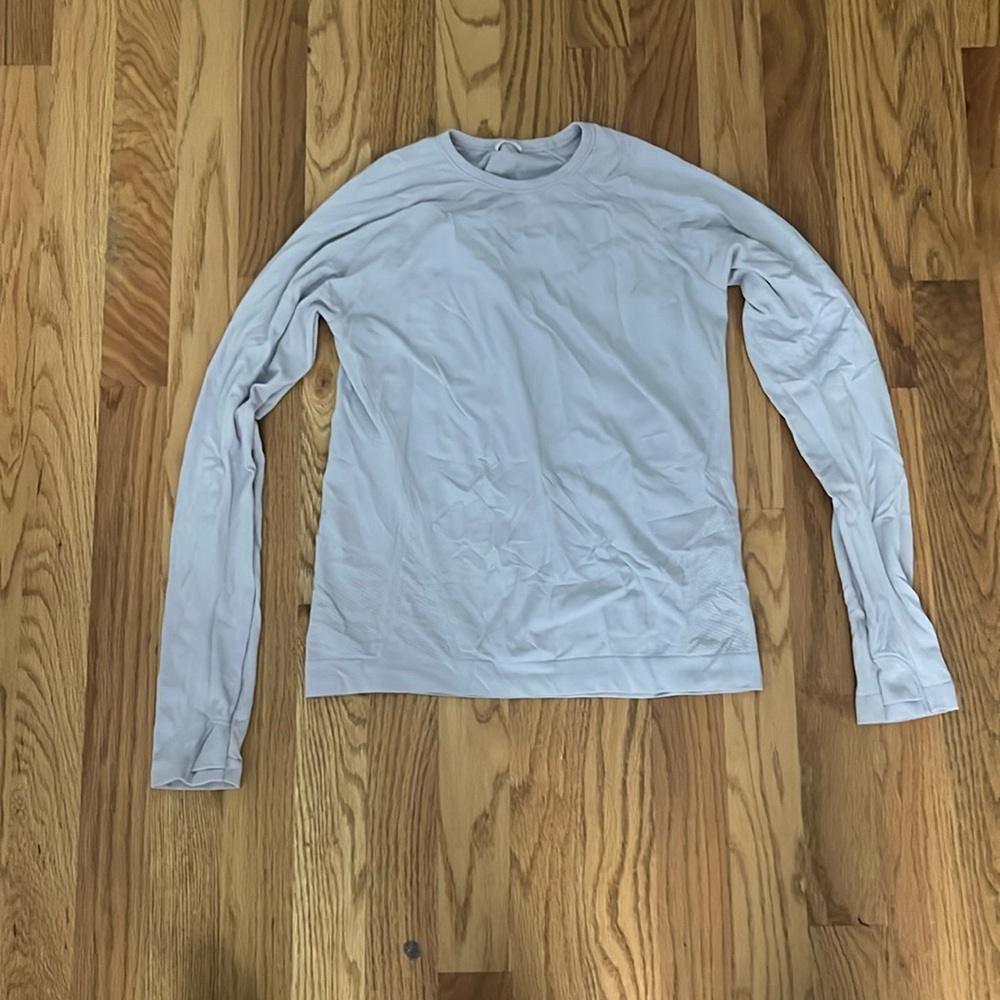 soft purple long sleeve shirt